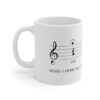 Shh... While I drink my coffee. - Ceramic Mug 11oz - White - Image 3