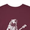 Lake Tahoe White Bear - Unisex Heavy Cotton Tee - Black - Image 24