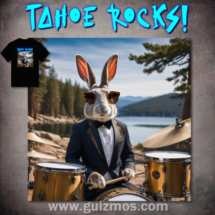 Tahoe Rocks! Rabbit - Unisex Ultra Cotton Tee