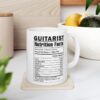 Guitarist Nutrition Mug - 11oz - White