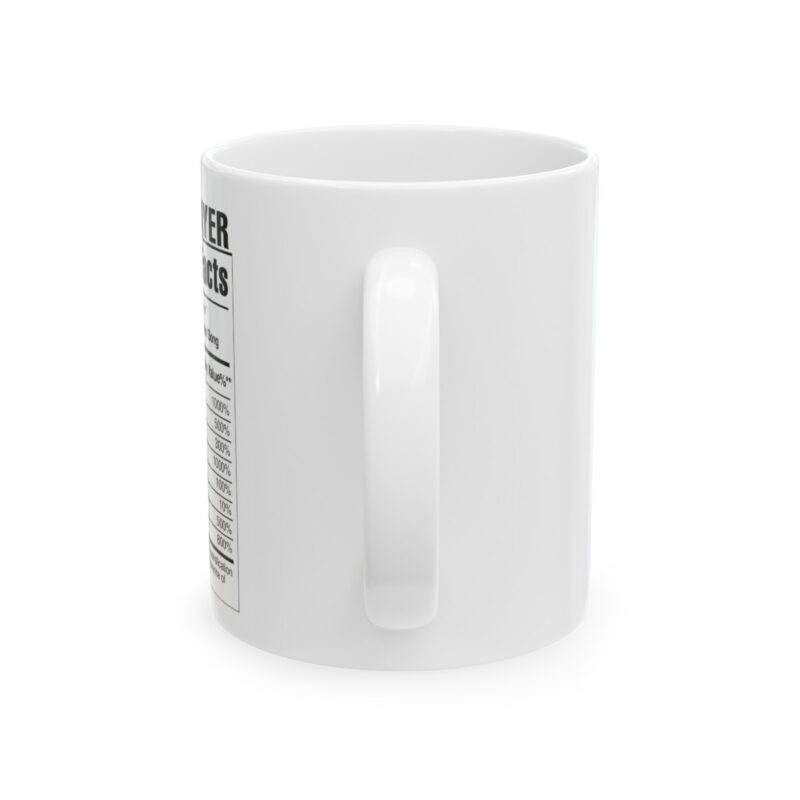 Bass Player Nutrition Mug - 11oz - White - Image 13