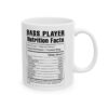 Bass Player Nutrition Mug - 11oz - White - Image 11