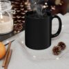 Guitar "Splash" - 11oz Black Mug - Image 3
