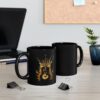 Guitar "Splash" - 11oz Black Mug - Image 4