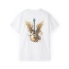 Turquoise/Gold Wing Guitar - Unisex Ultra Cotton Tee - Image 9