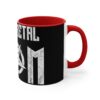 Heavy Metal Mom Accent Mug | Black/Red Handle & Interior | Perfect Metal Moms! - Image 4