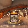 Carved Treble Clef -  Soy Candle in Seven Delicious Scents - Aromatic Amber Jar for Relaxation & Decor