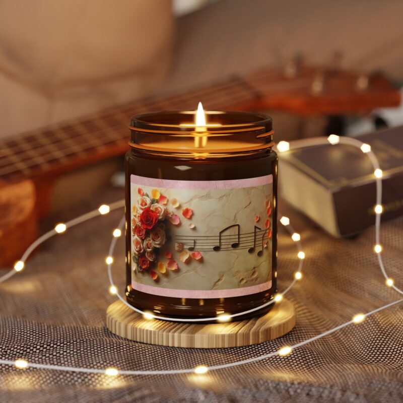 Musical Bouquet Soy Candle in Seven Delicious Scents - Amber Jar (Multi-Size)