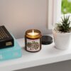 Carved Treble Clef -  Soy Candle in Seven Delicious Scents - Aromatic Amber Jar for Relaxation & Decor - Image 4