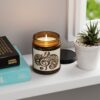 Carved Treble Clef -  Soy Candle in Seven Delicious Scents - Aromatic Amber Jar for Relaxation & Decor - Image 9
