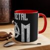 Heavy Metal Mom Accent Mug | Black/Red Handle & Interior | Perfect Metal Moms! - Image 2