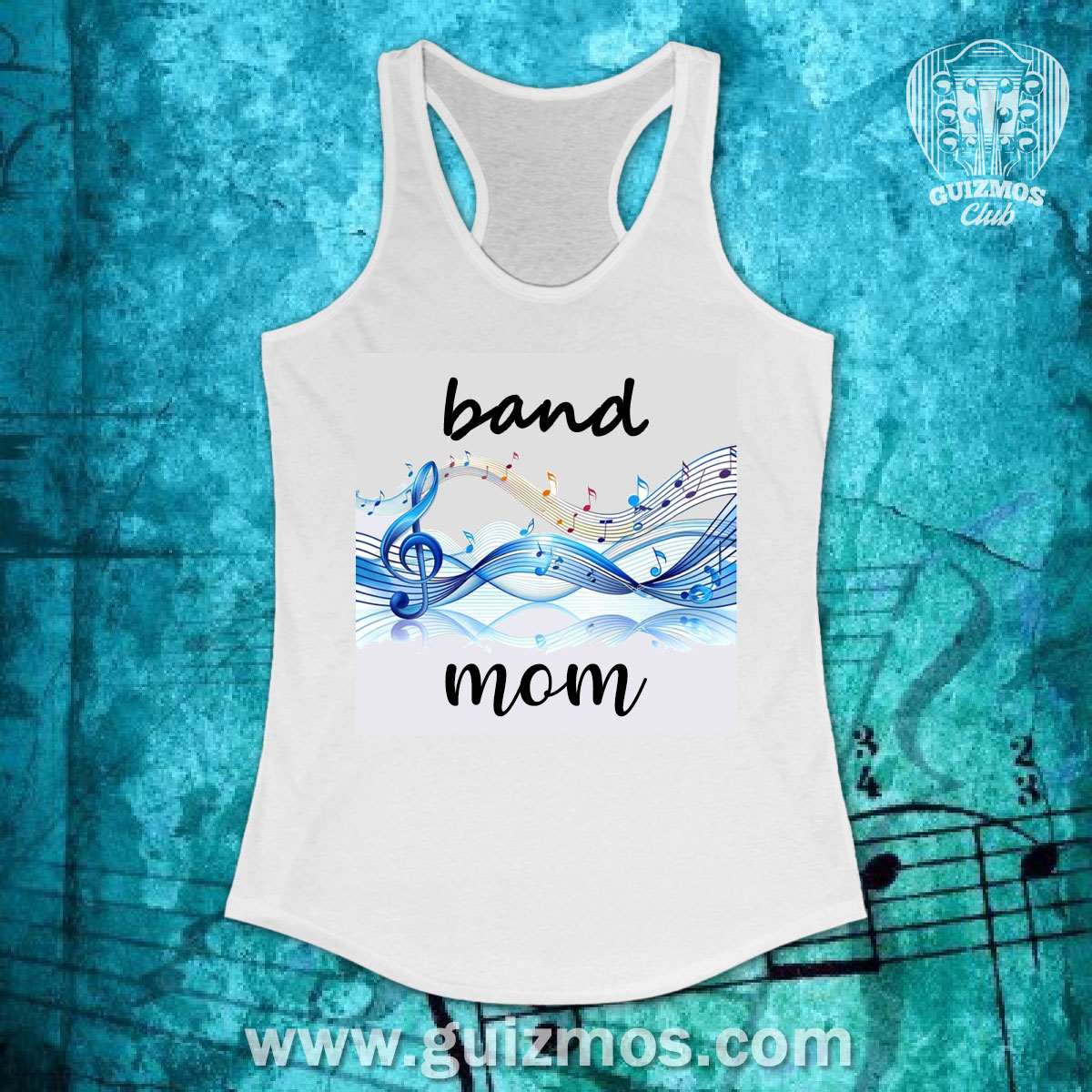 Band Mom Racerback Tank Top - Music Lover Gift