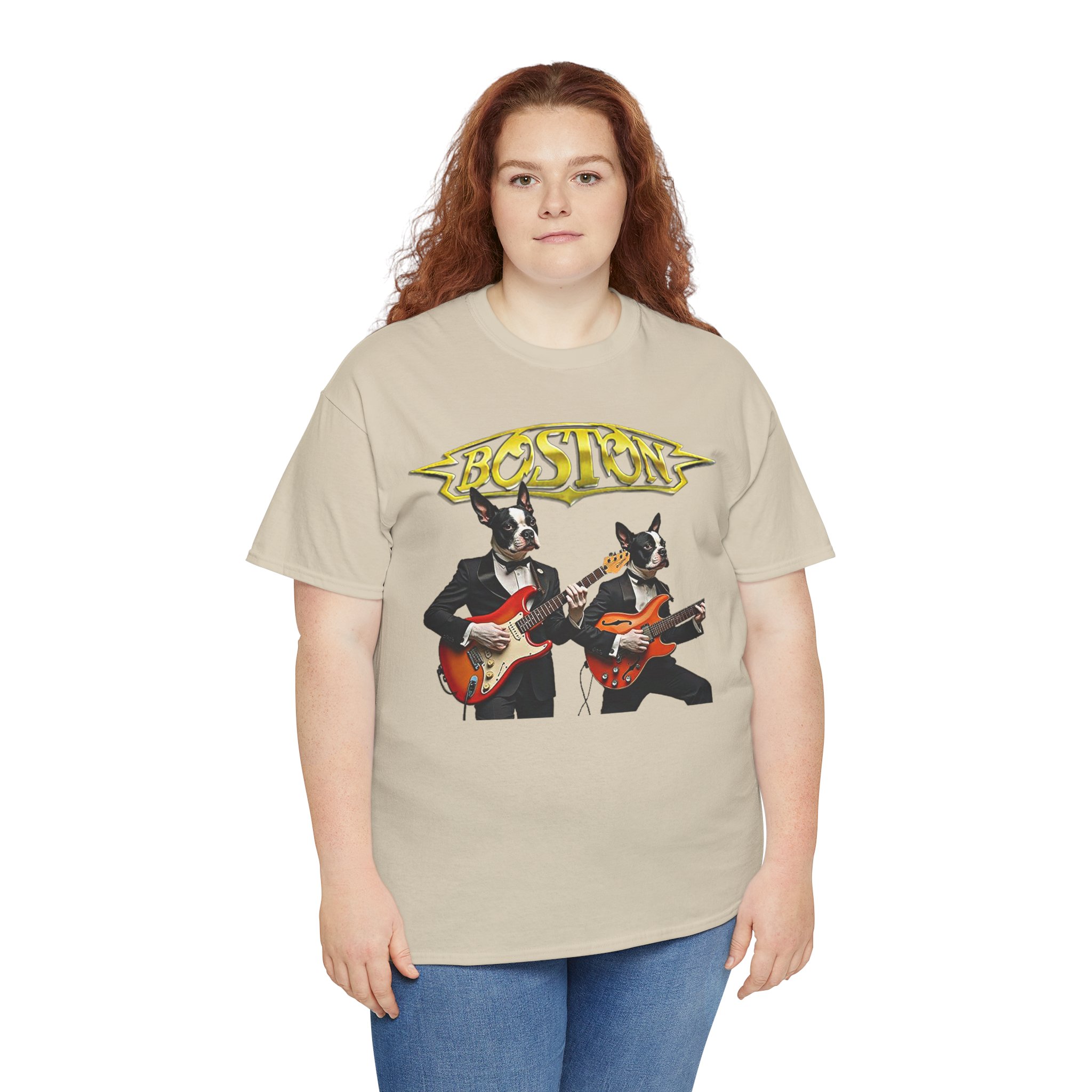 Boston Guitar Dogs Unisex T-Shirt – Vintage Band Graphic Tee - Image 30