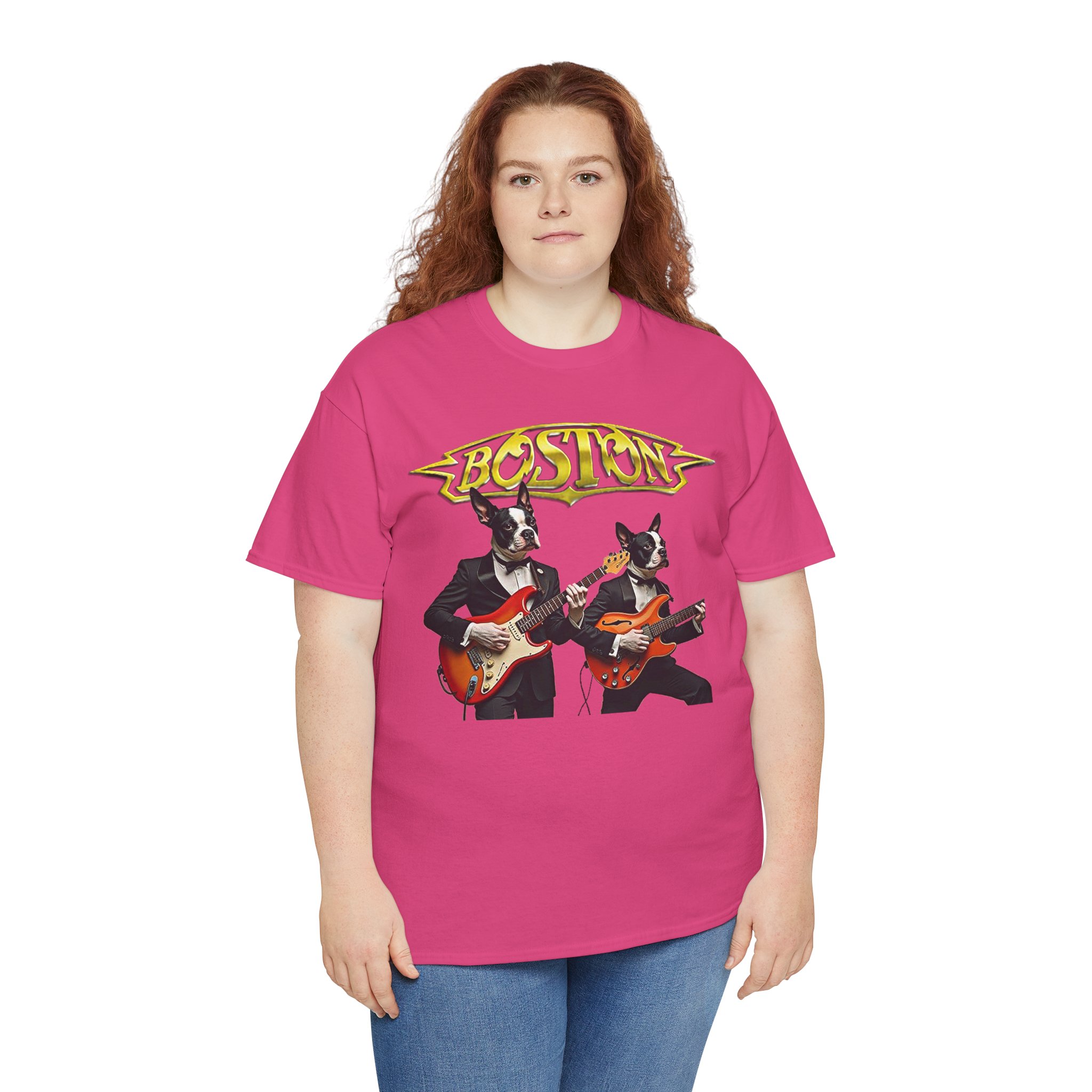Boston Guitar Dogs Unisex T-Shirt – Vintage Band Graphic Tee - Image 38
