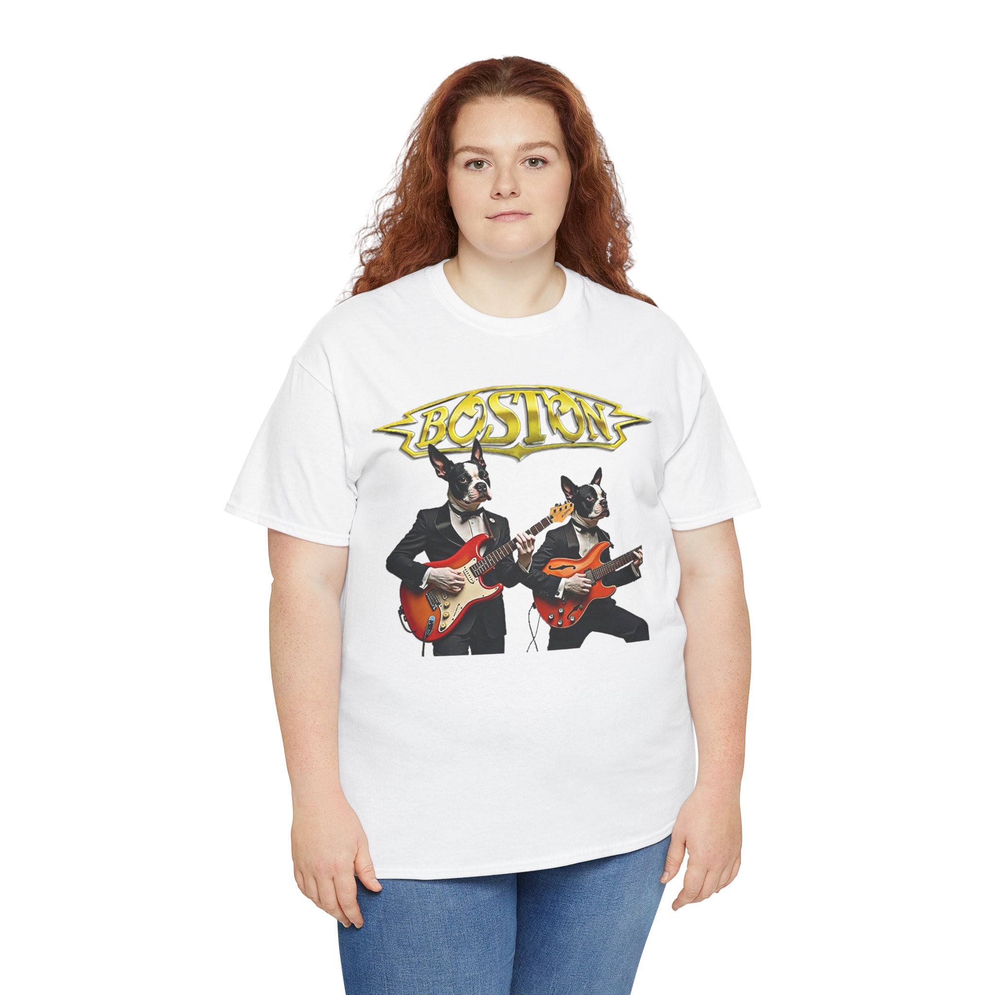 Boston Guitar Dogs Unisex T-Shirt – Vintage Band Graphic Tee - Image 46