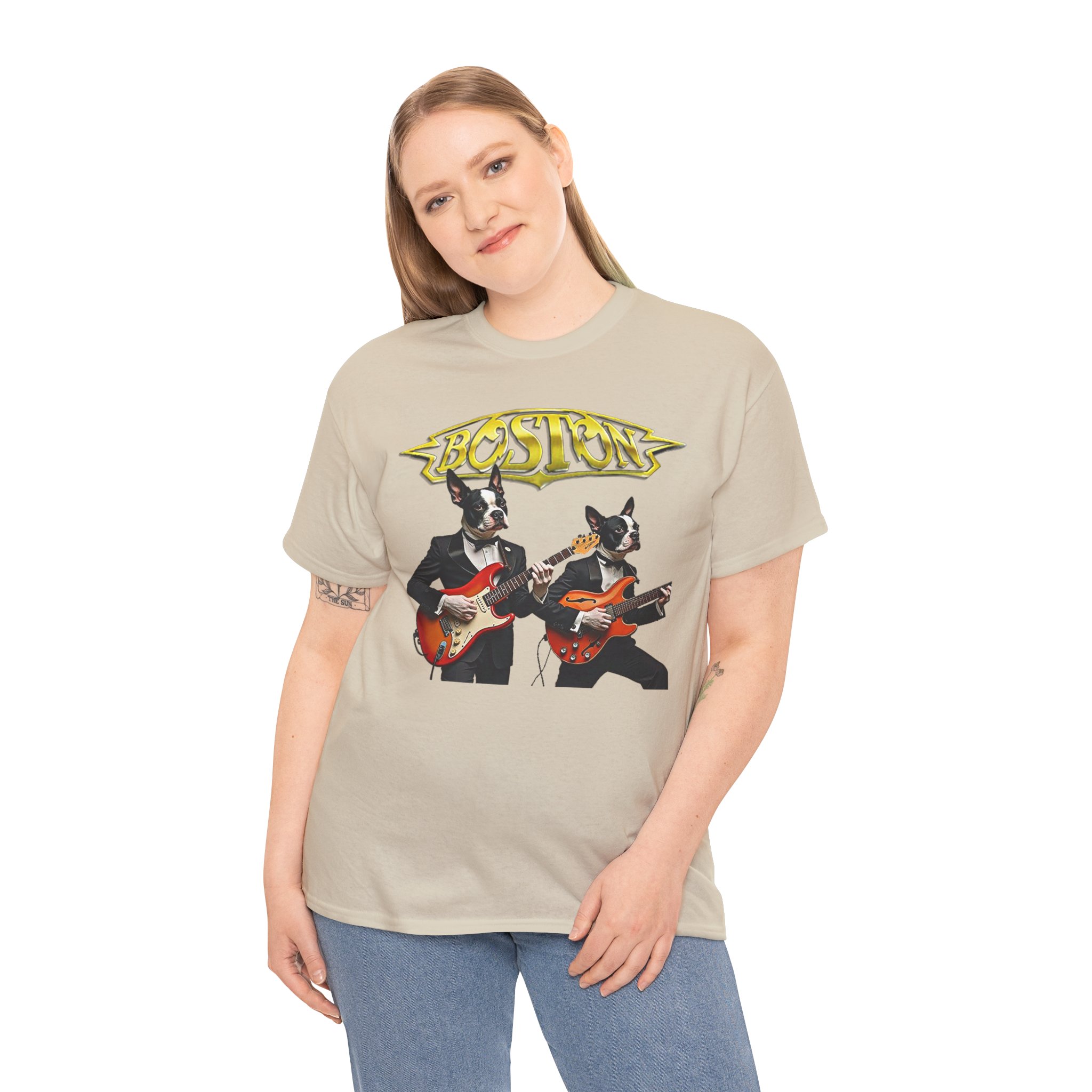 Boston Guitar Dogs Unisex T-Shirt – Vintage Band Graphic Tee - Image 28