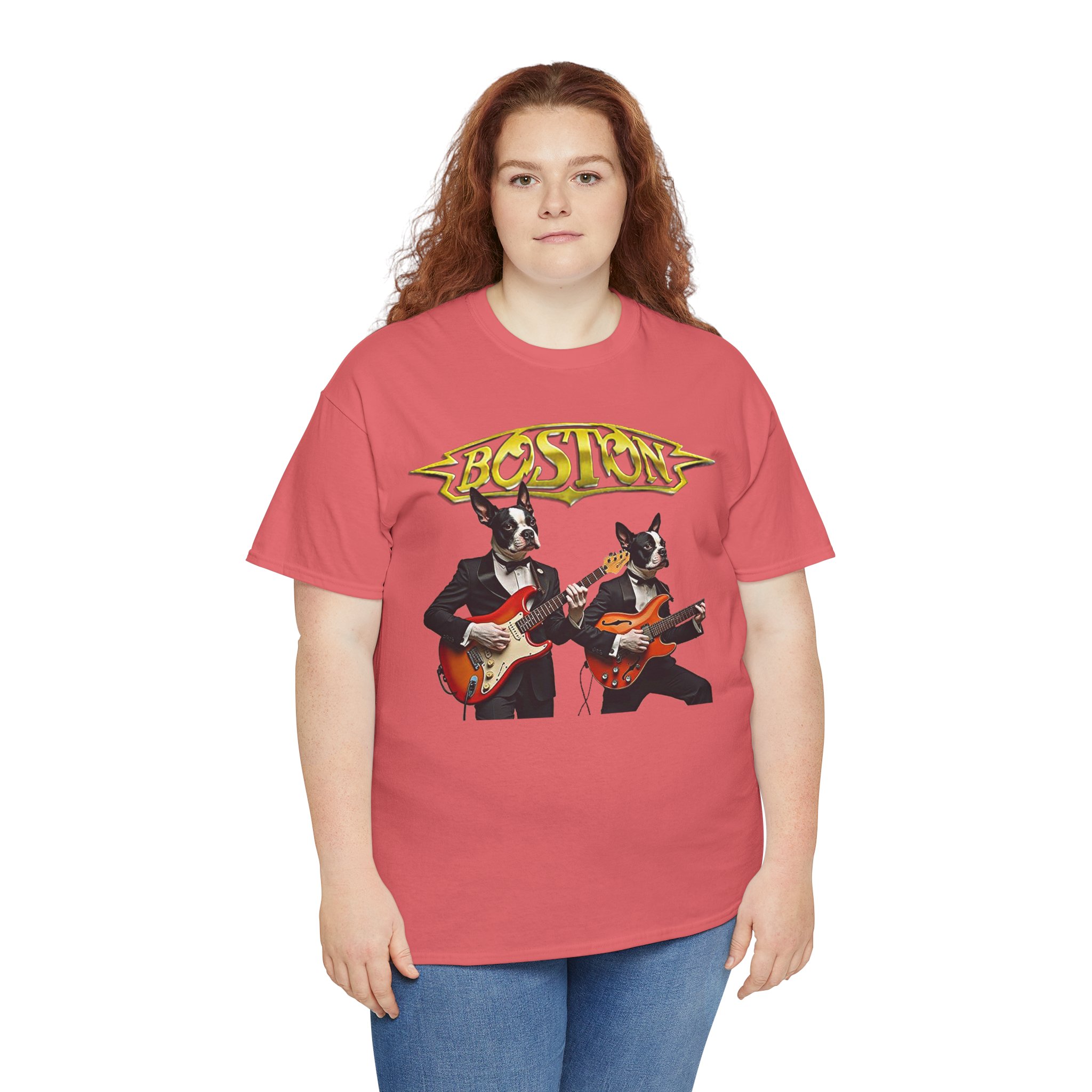Boston Guitar Dogs Unisex T-Shirt – Vintage Band Graphic Tee - Image 22