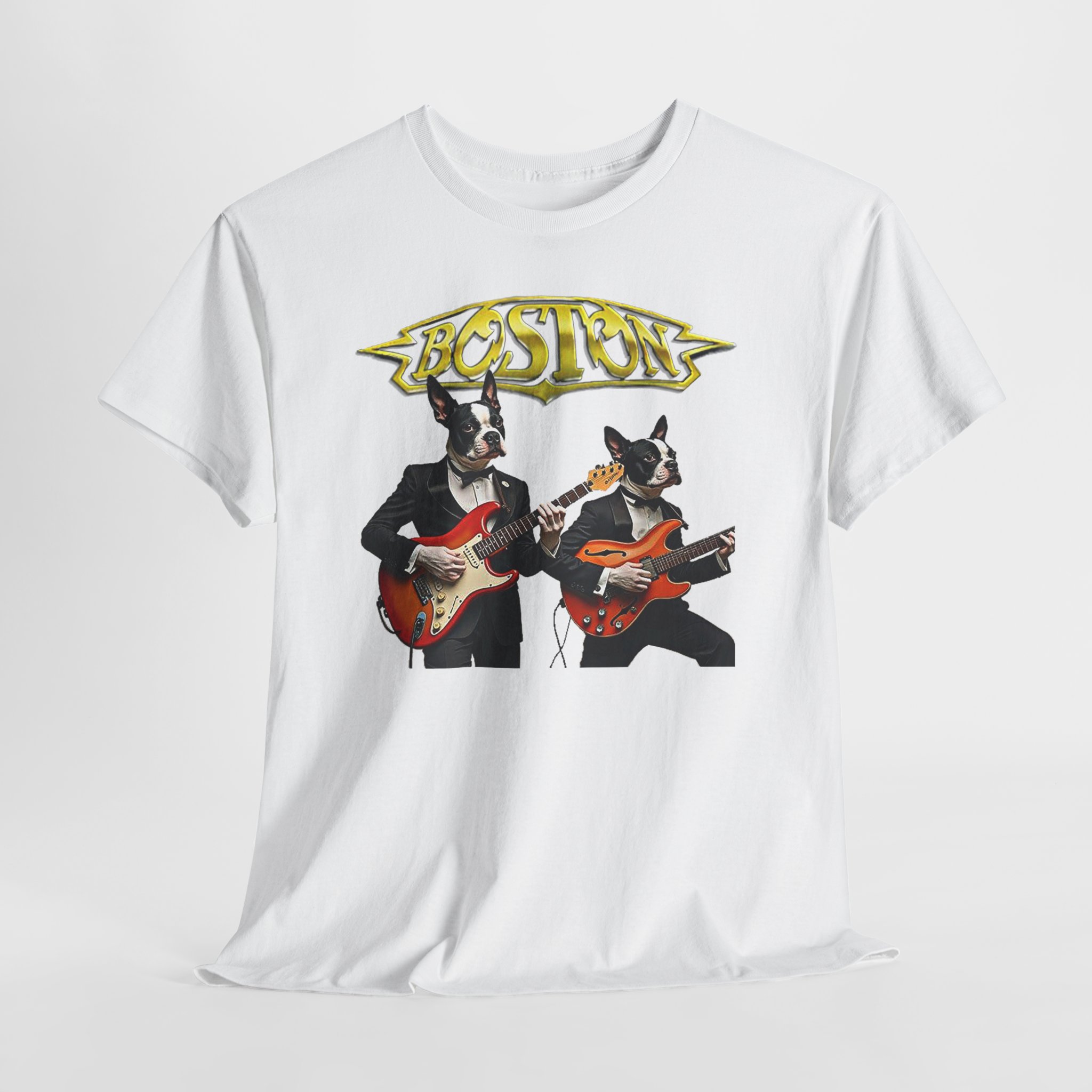Boston Guitar Dogs Unisex T-Shirt – Vintage Band Graphic Tee - Image 42