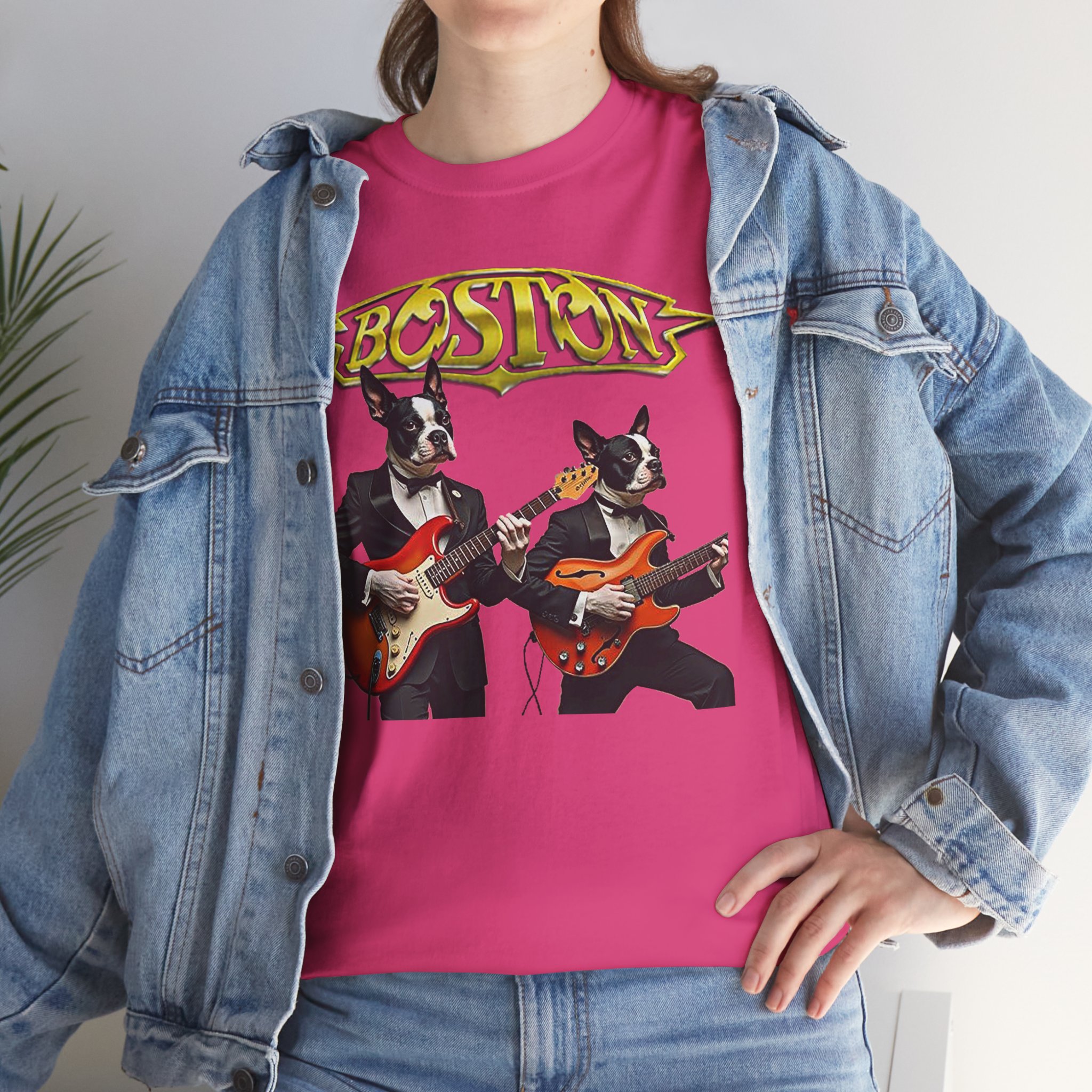Boston Guitar Dogs Unisex T-Shirt – Vintage Band Graphic Tee - Image 40