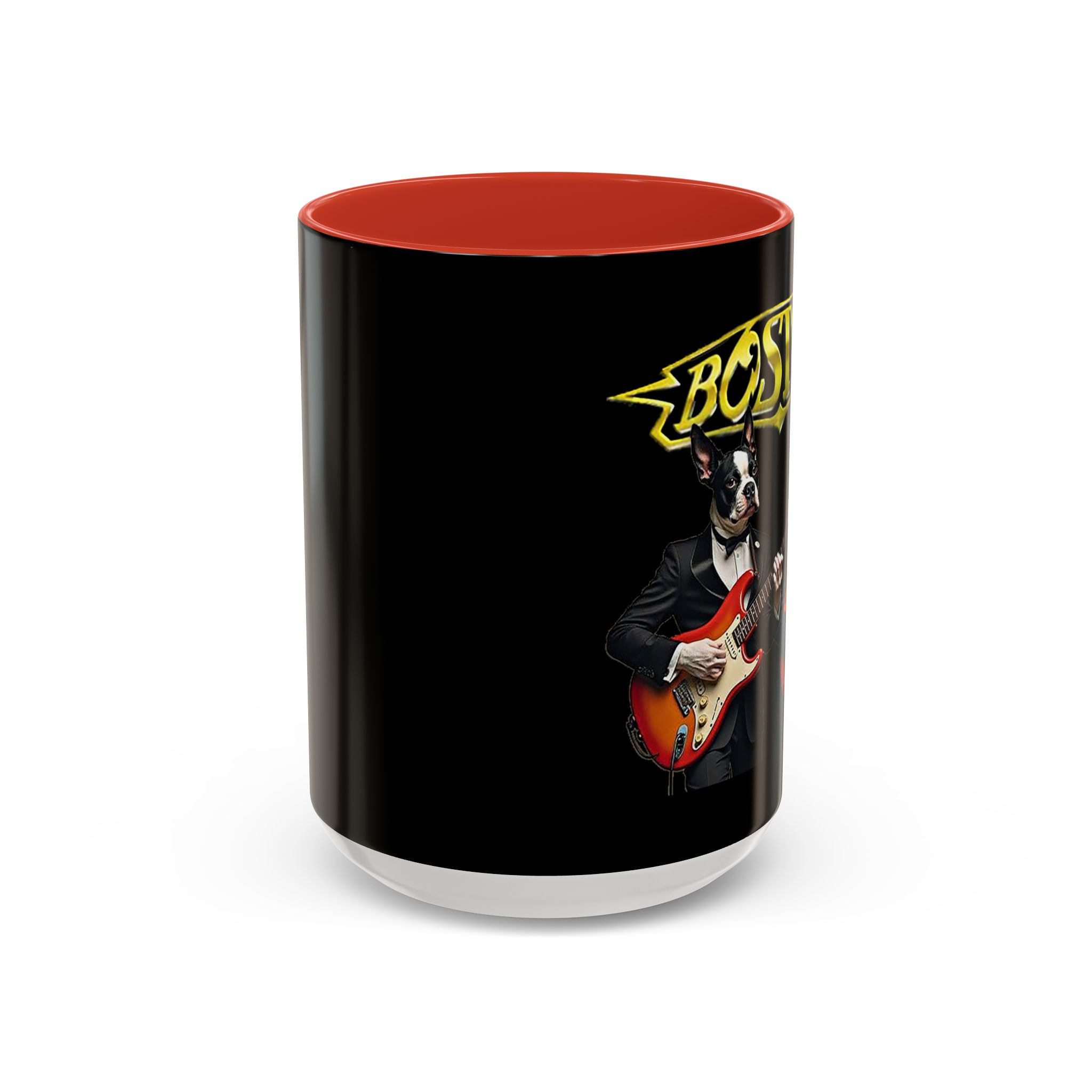 Boston Rock Dogs Accent Mug — Coffee Cup for Music and Dog Lovers - (Black) - Image 27
