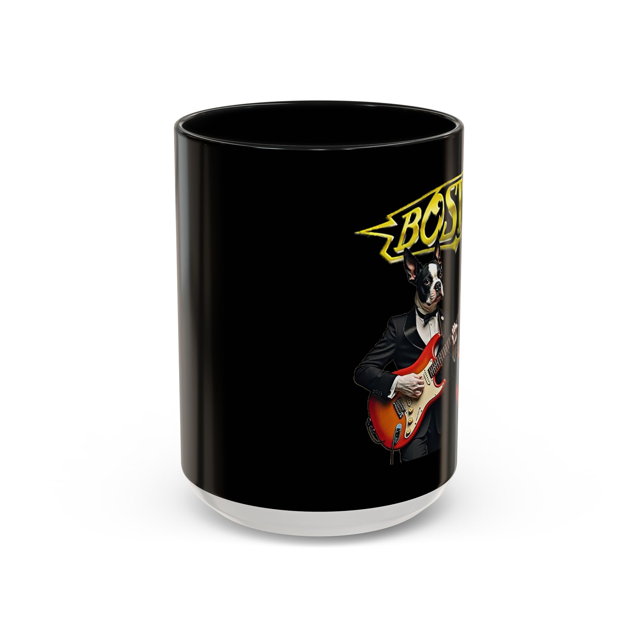 Boston Rock Dogs Accent Mug — Coffee Cup for Music and Dog Lovers - (Black) - Image 17
