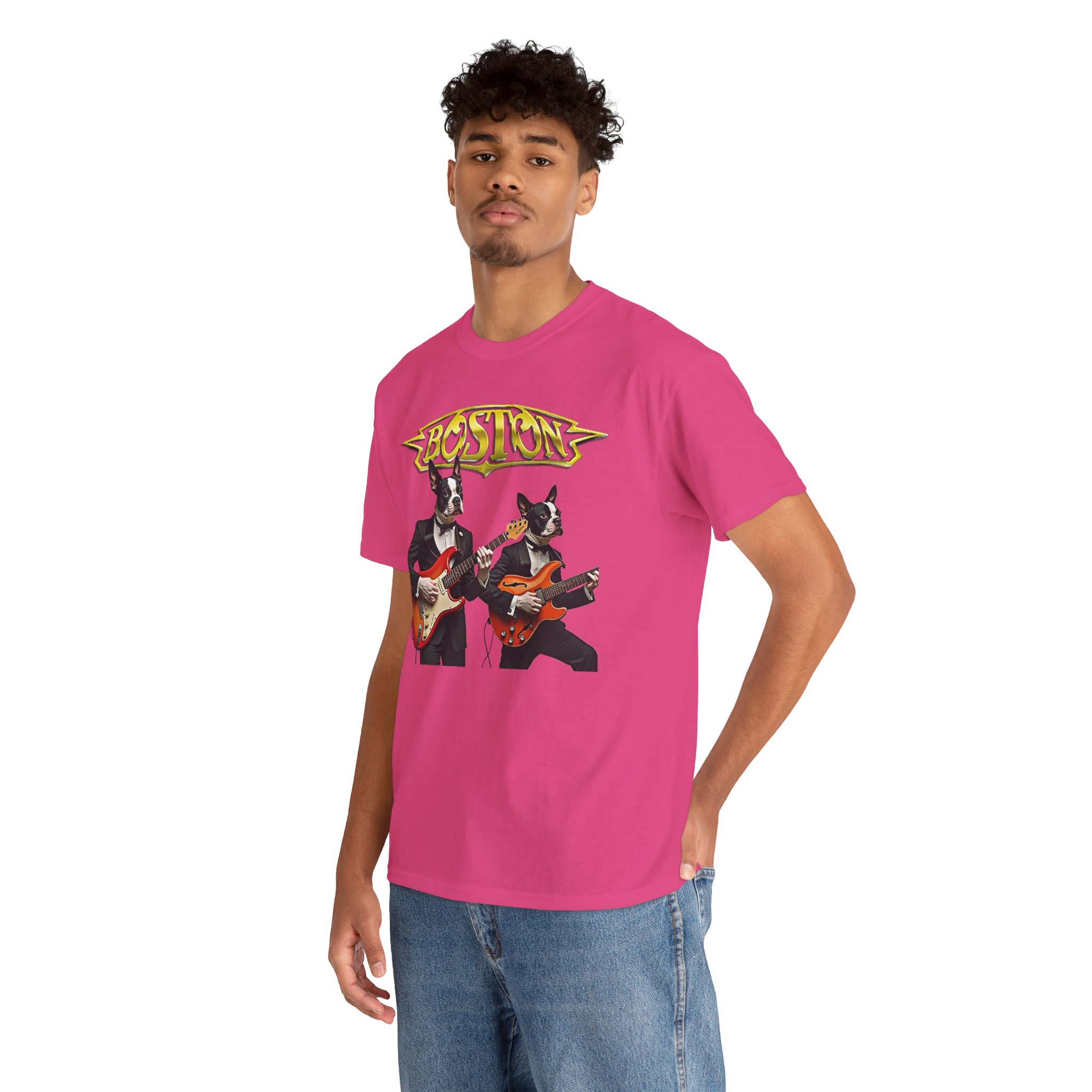 Boston Guitar Dogs Unisex T-Shirt – Vintage Band Graphic Tee - Image 37