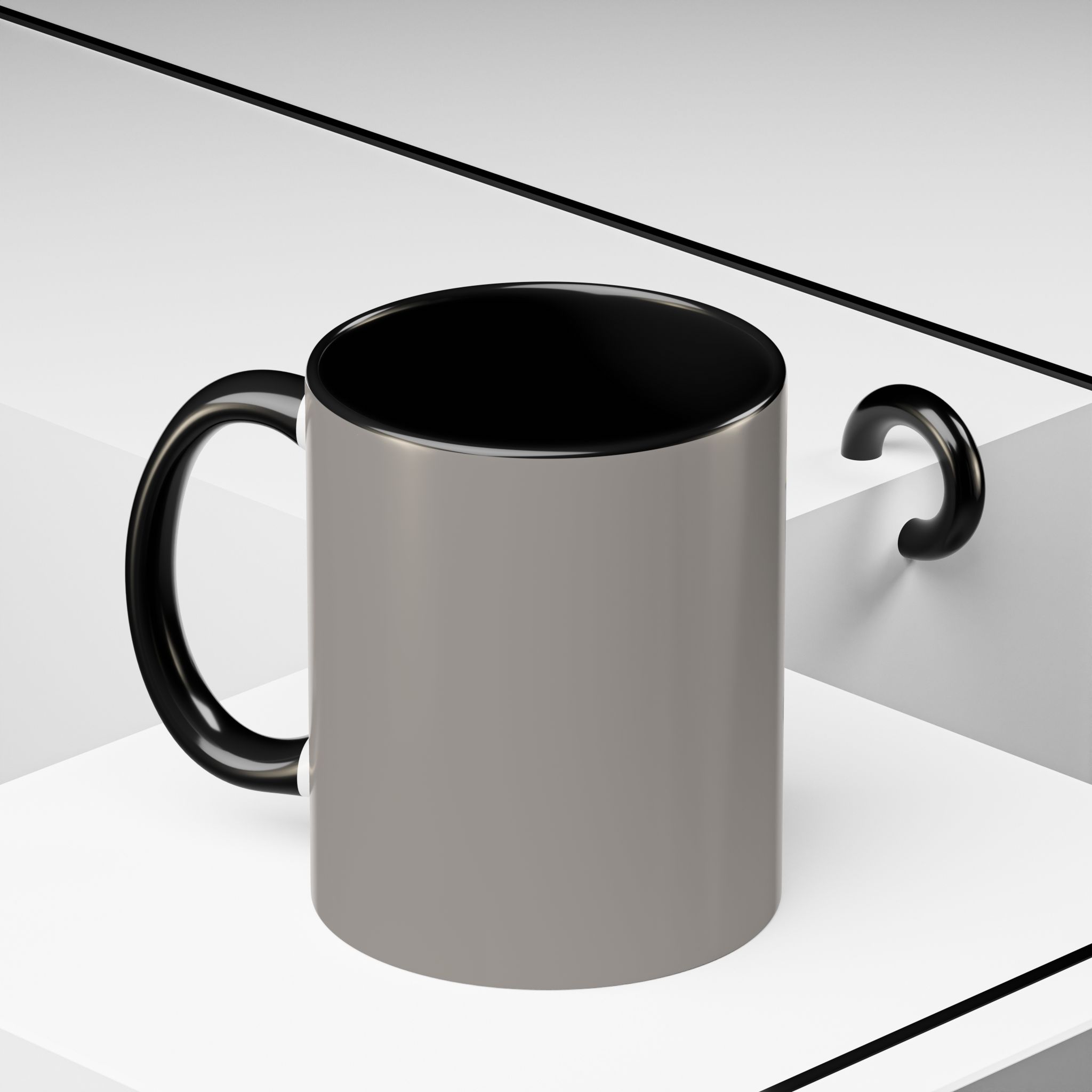 Boston Rock Dogs Accent Mug — Coffee Cup for Music and Dog Lovers - (Gray) - Image 3