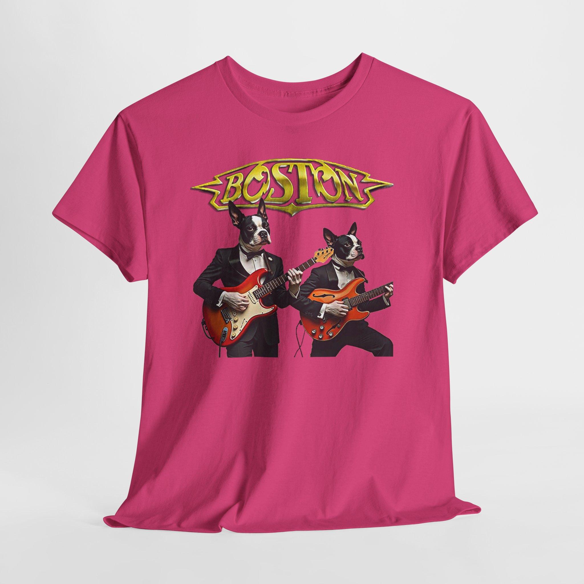 Boston Guitar Dogs Unisex T-Shirt – Vintage Band Graphic Tee - Image 34