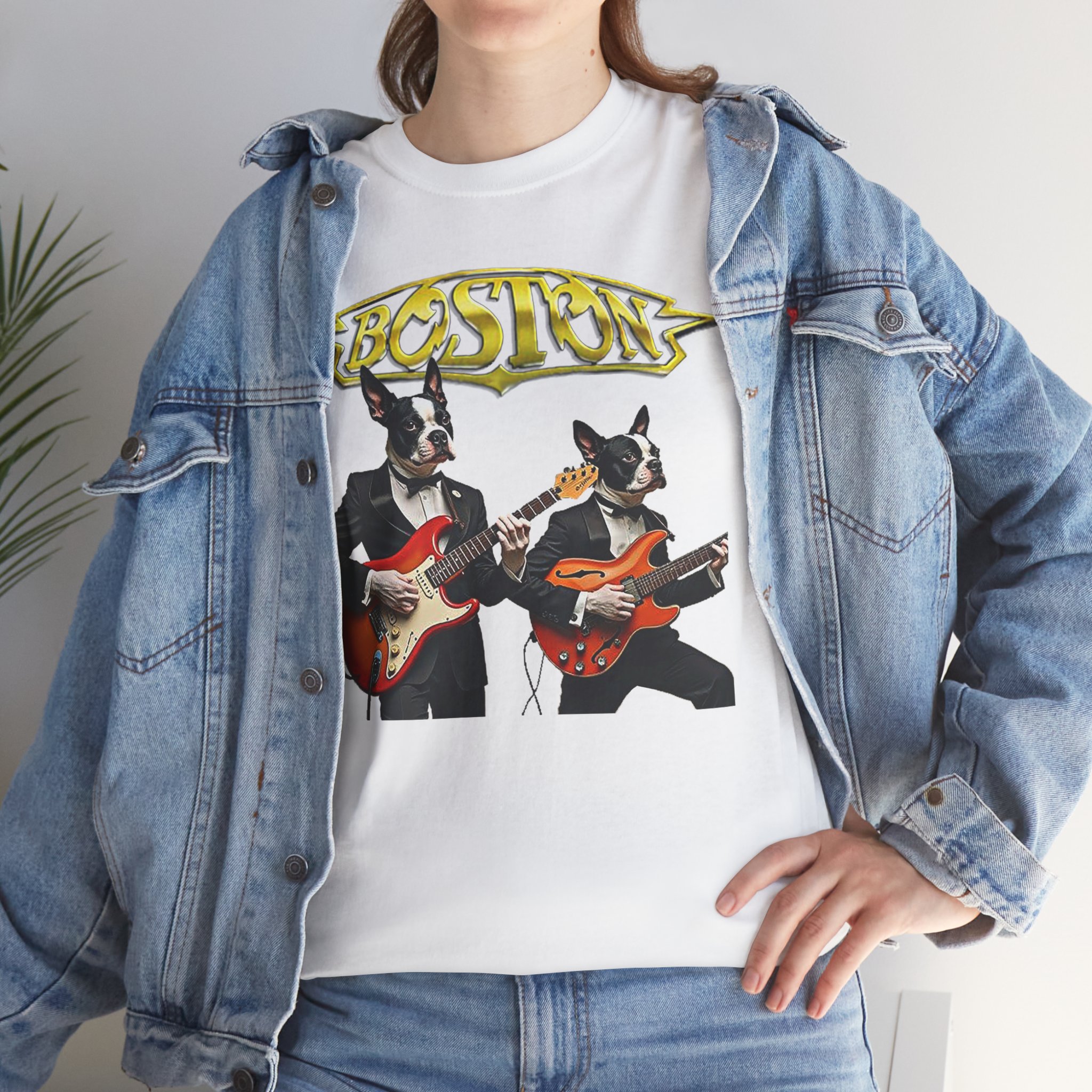 Boston Guitar Dogs Unisex T-Shirt – Vintage Band Graphic Tee - Image 48