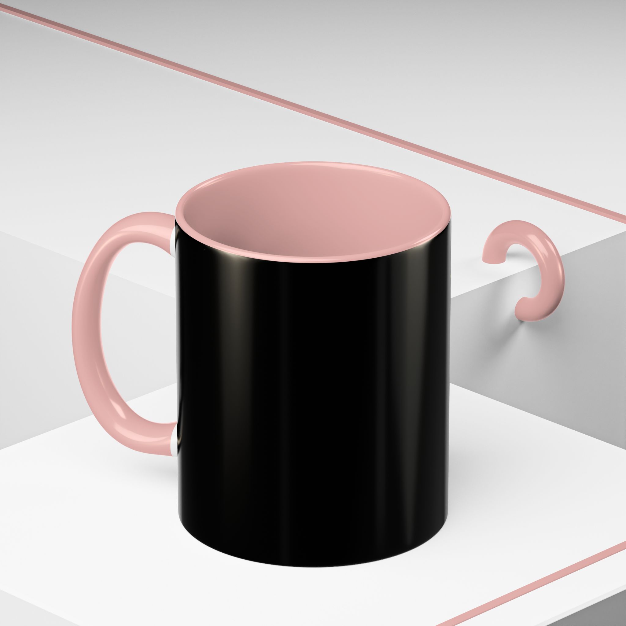 Boston Rock Dogs Accent Mug — Coffee Cup for Music Lovers (Black/Pink) - Image 5