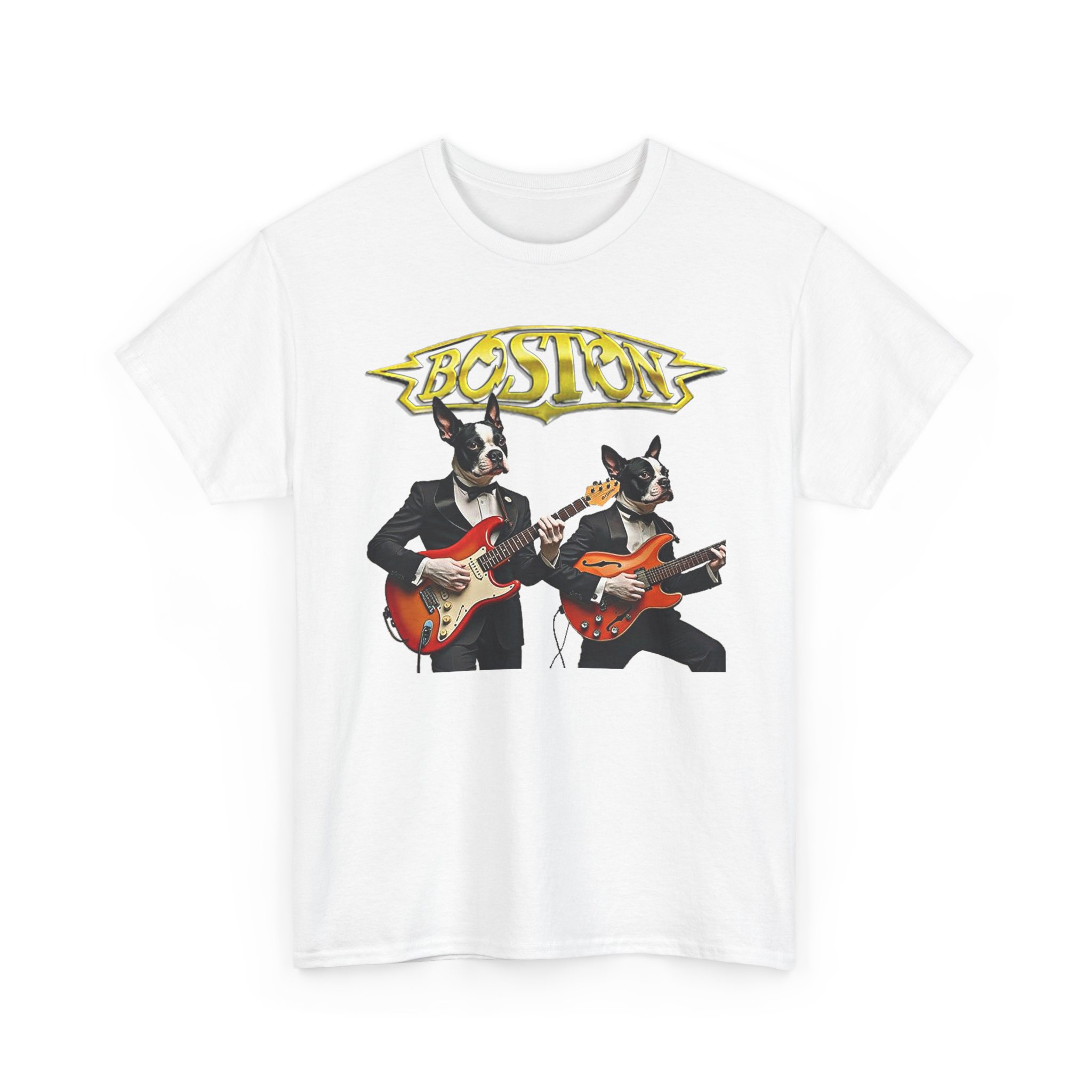 Boston Guitar Dogs Unisex T-Shirt – Vintage Band Graphic Tee - Image 41