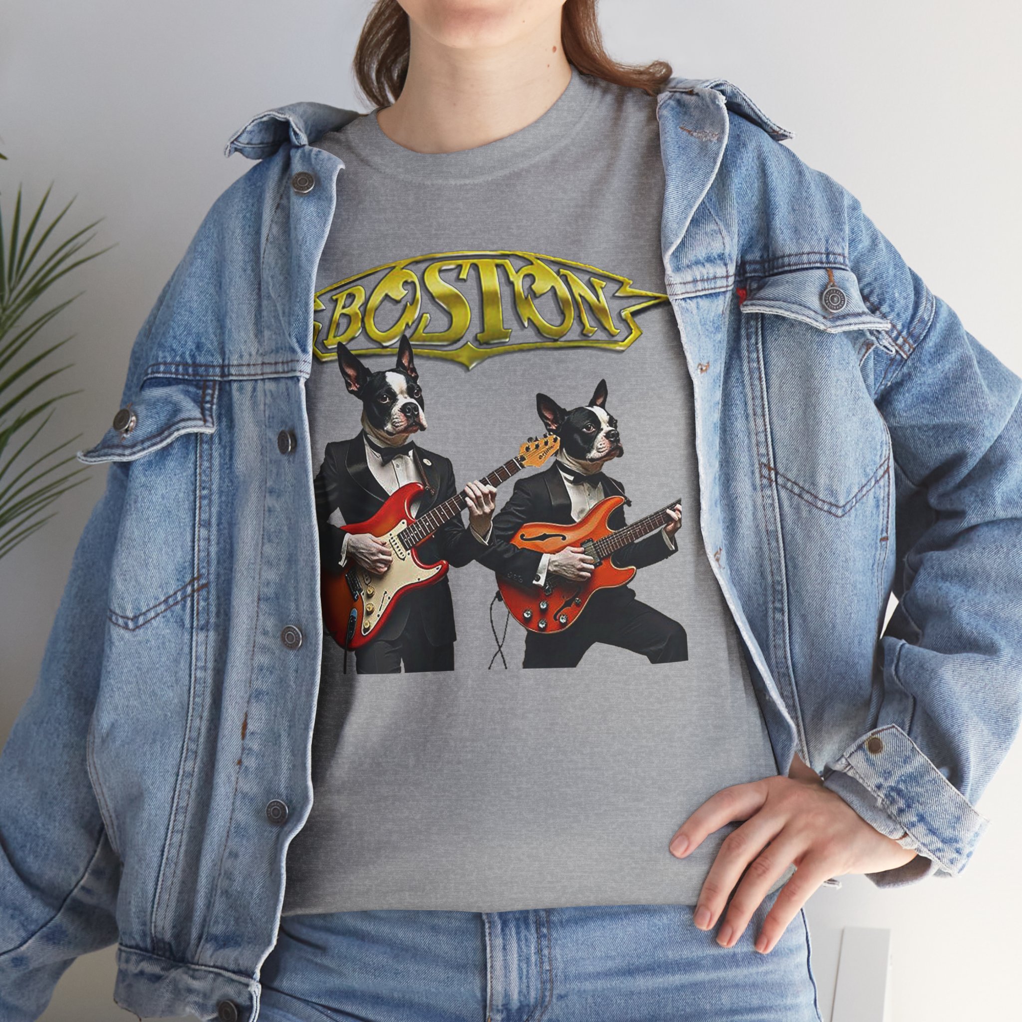Boston Guitar Dogs Unisex T-Shirt – Vintage Band Graphic Tee - Image 56