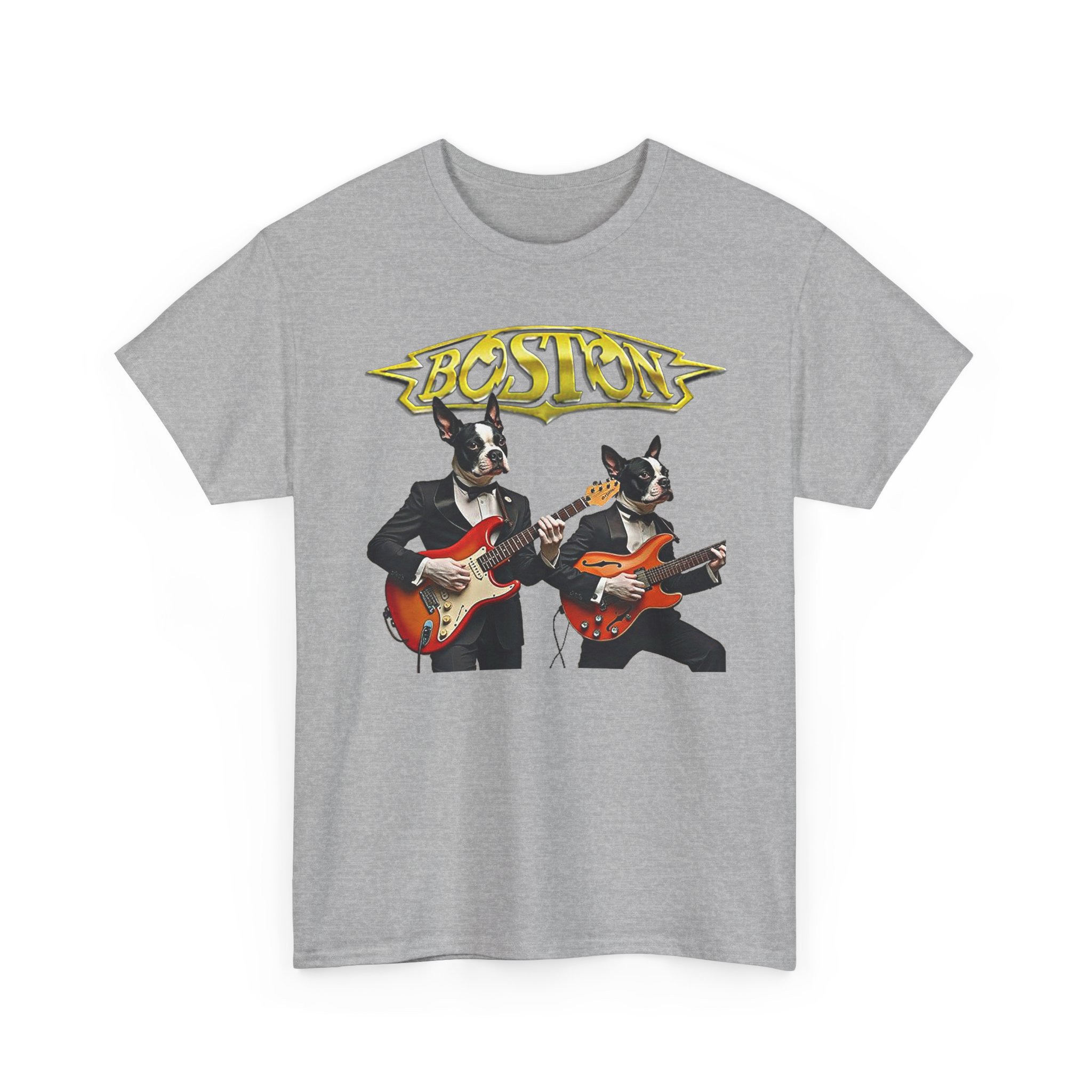 Boston Guitar Dogs Unisex T-Shirt – Vintage Band Graphic Tee - Image 49