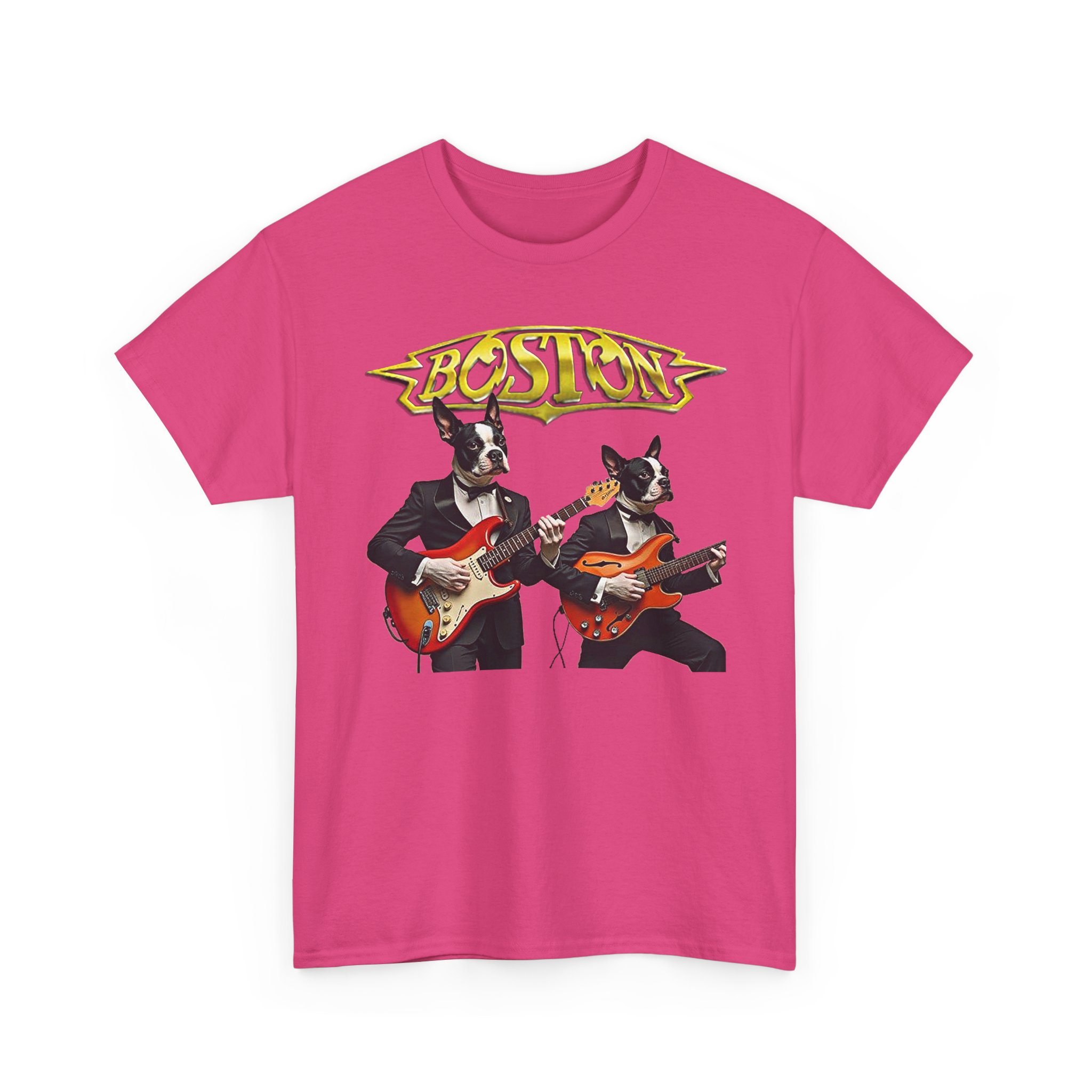 Boston Guitar Dogs Unisex T-Shirt – Vintage Band Graphic Tee - Image 33
