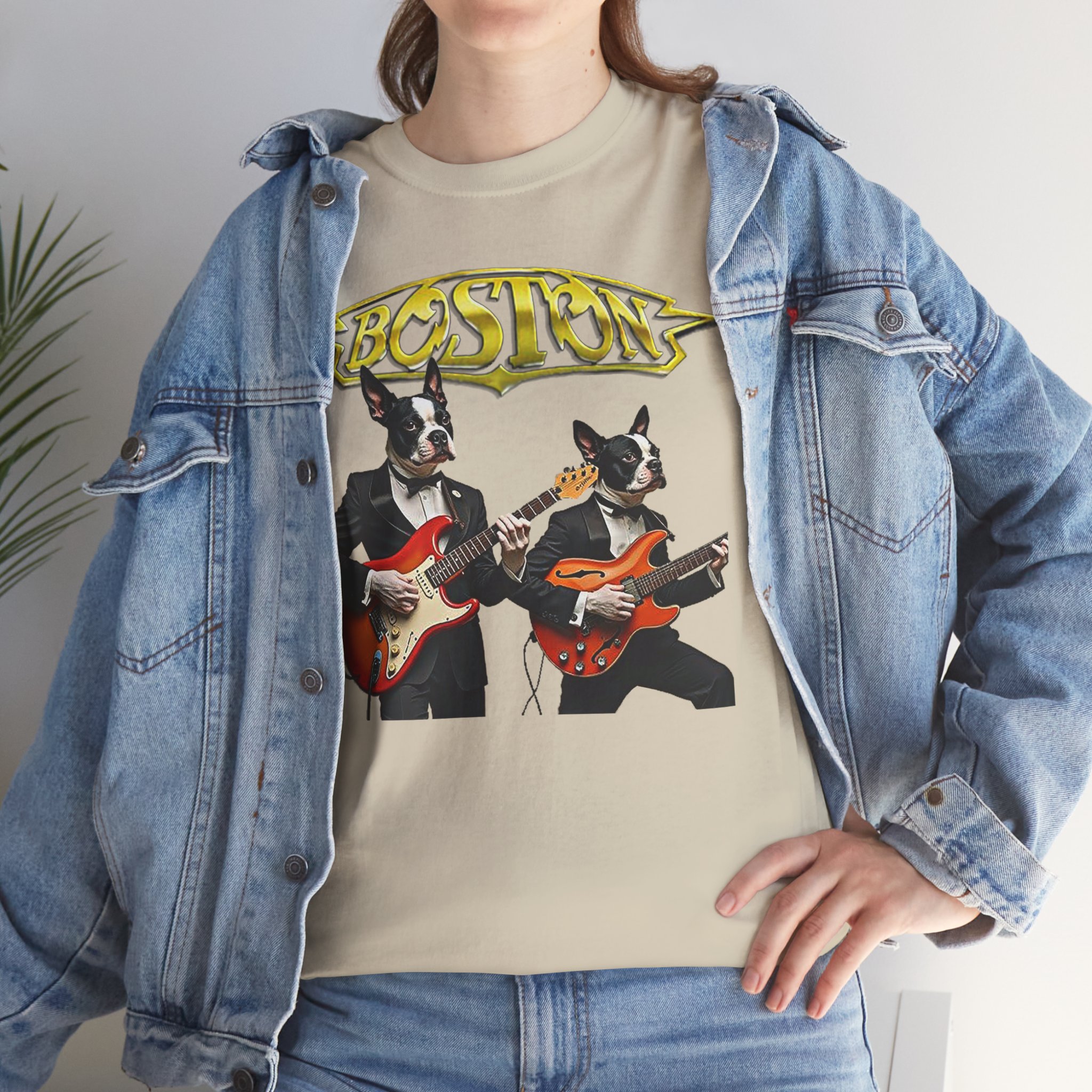 Boston Guitar Dogs Unisex T-Shirt – Vintage Band Graphic Tee - Image 32