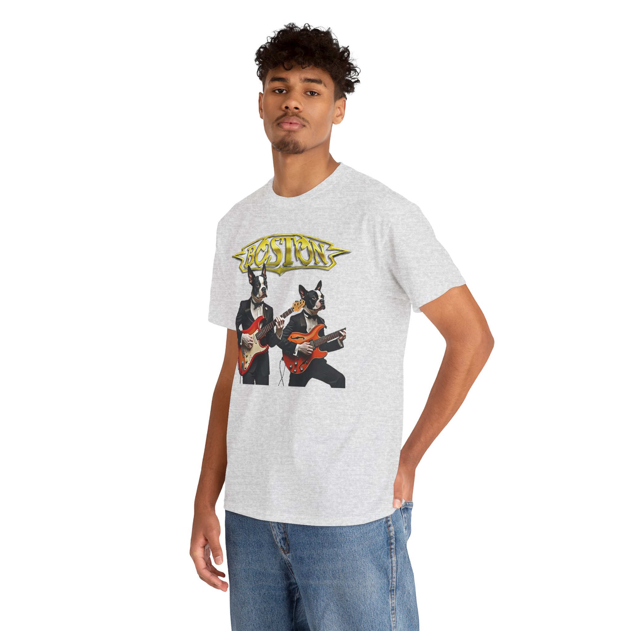 Boston Guitar Dogs Unisex T-Shirt – Vintage Band Graphic Tee - Image 61