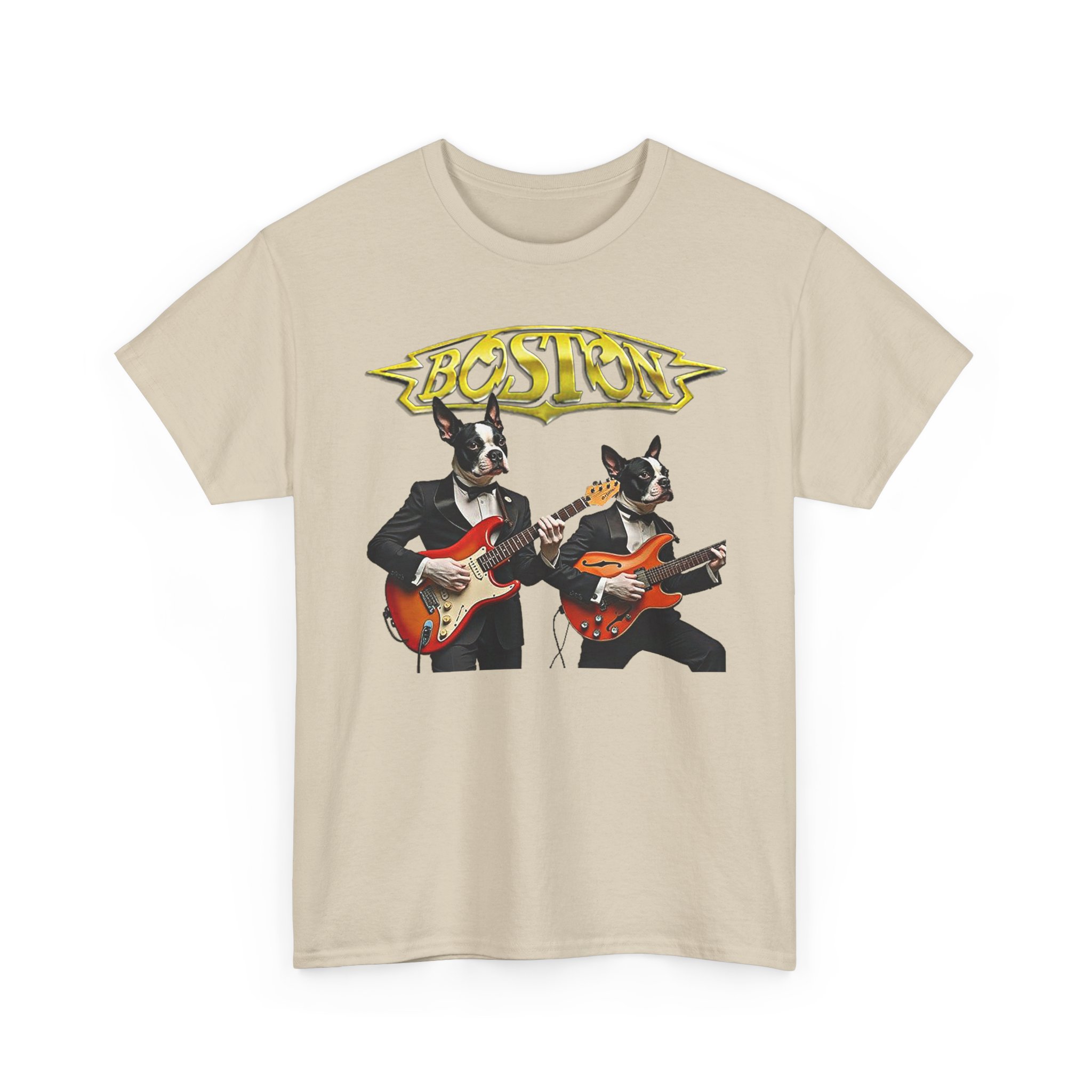 Boston Guitar Dogs Unisex T-Shirt – Vintage Band Graphic Tee - Image 25