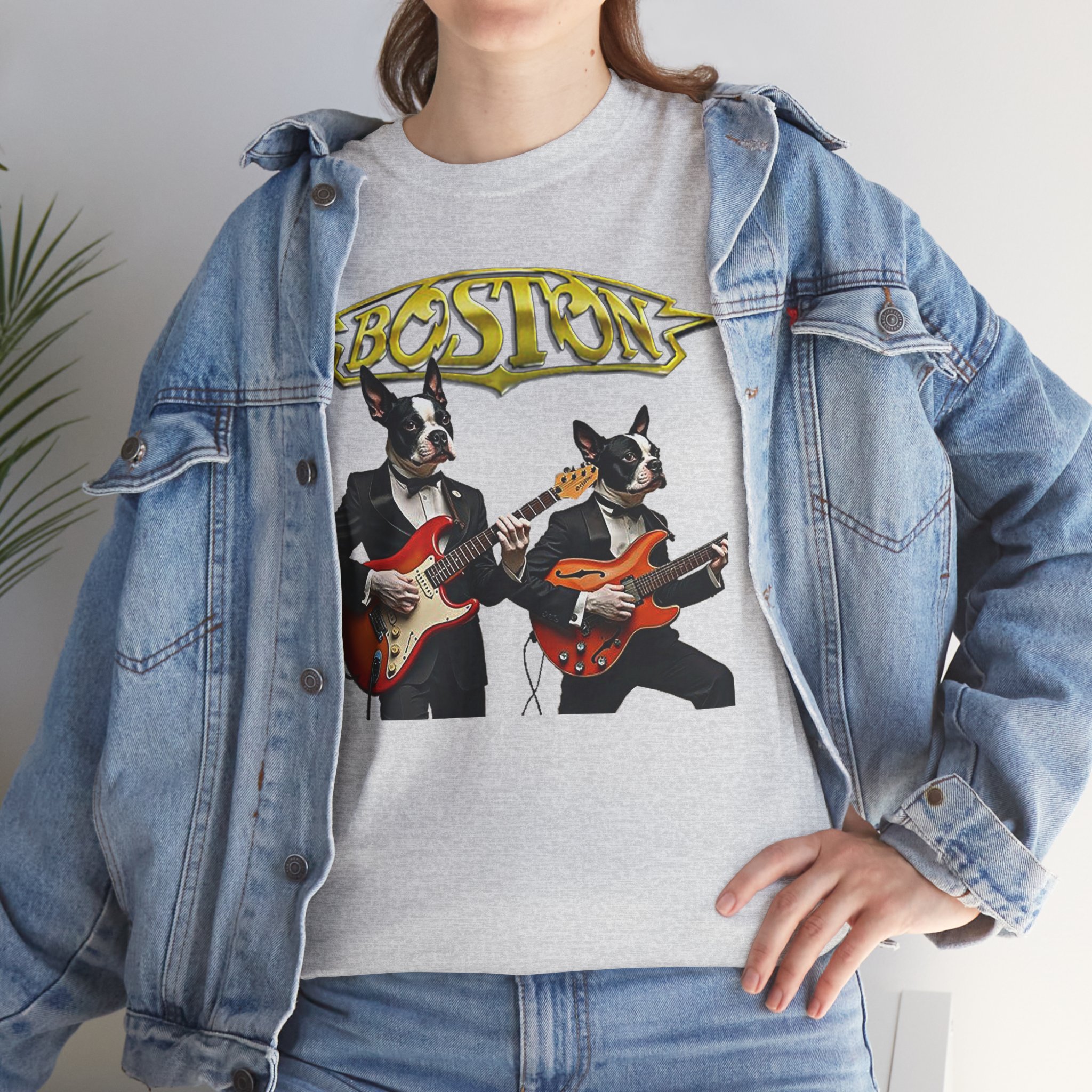 Boston Guitar Dogs Unisex T-Shirt – Vintage Band Graphic Tee - Image 64