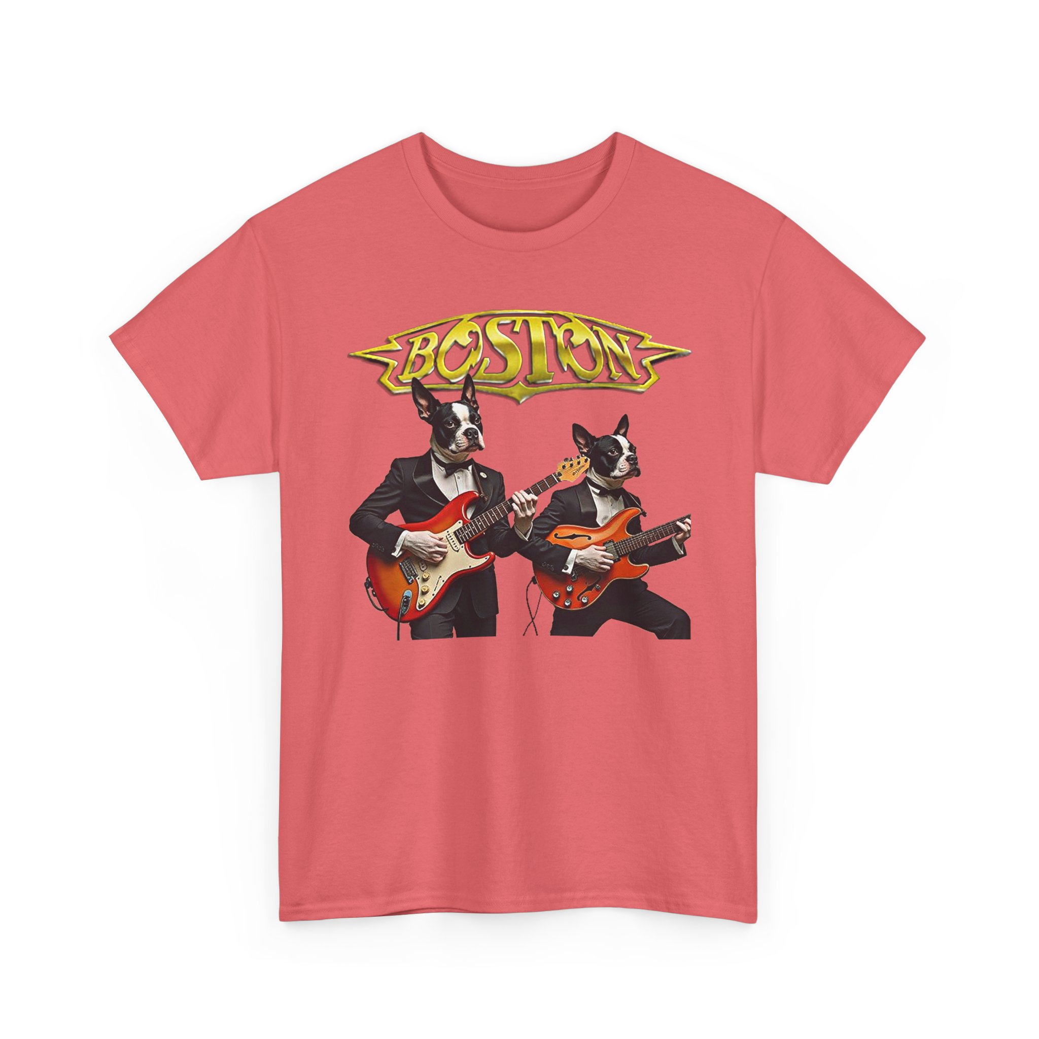Boston Guitar Dogs Unisex T-Shirt – Vintage Band Graphic Tee - Image 17