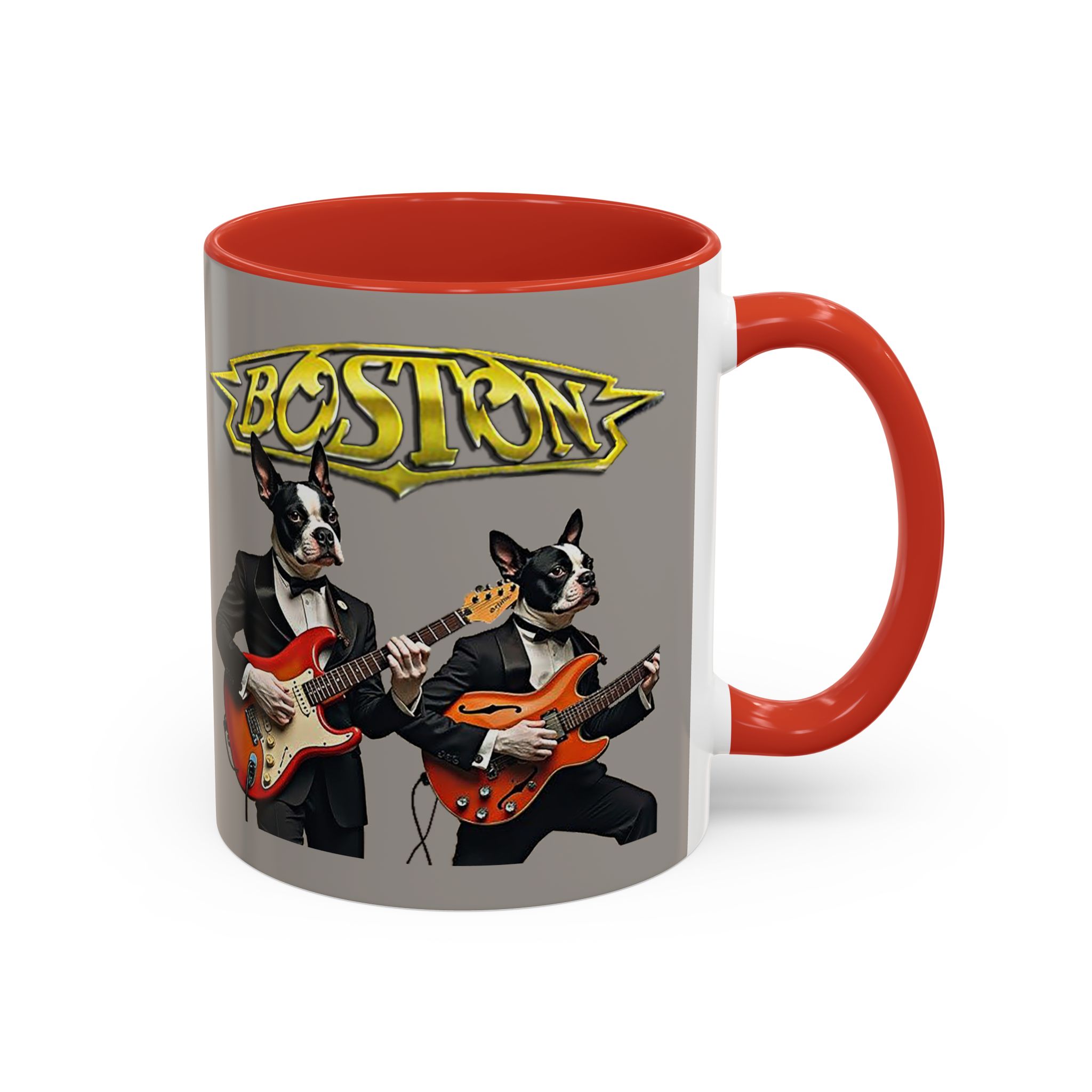 Boston Rock Dogs Accent Mug — Coffee Cup for Music and Dog Lovers - (Gray) - Image 15
