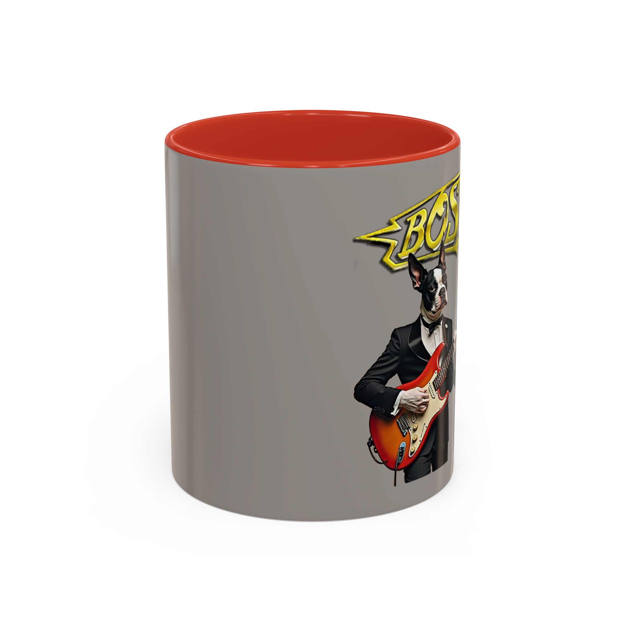 Boston Rock Dogs Accent Mug — Coffee Cup for Music and Dog Lovers - (Gray) - Image 12