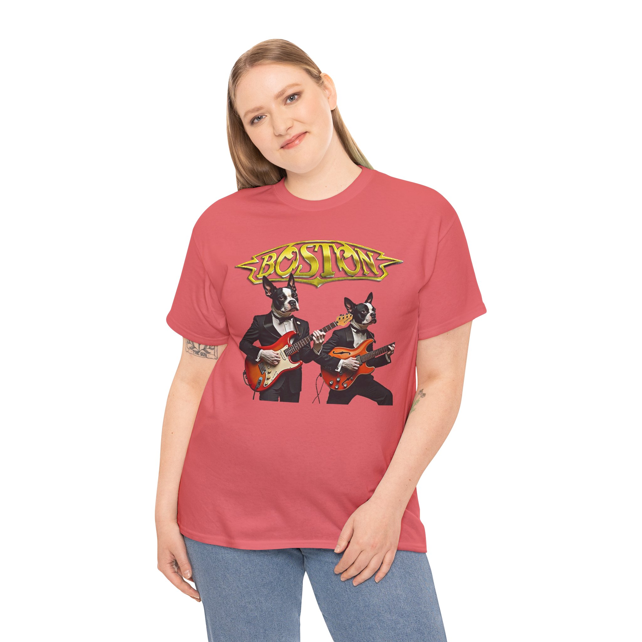 Boston Guitar Dogs Unisex T-Shirt – Vintage Band Graphic Tee - Image 20