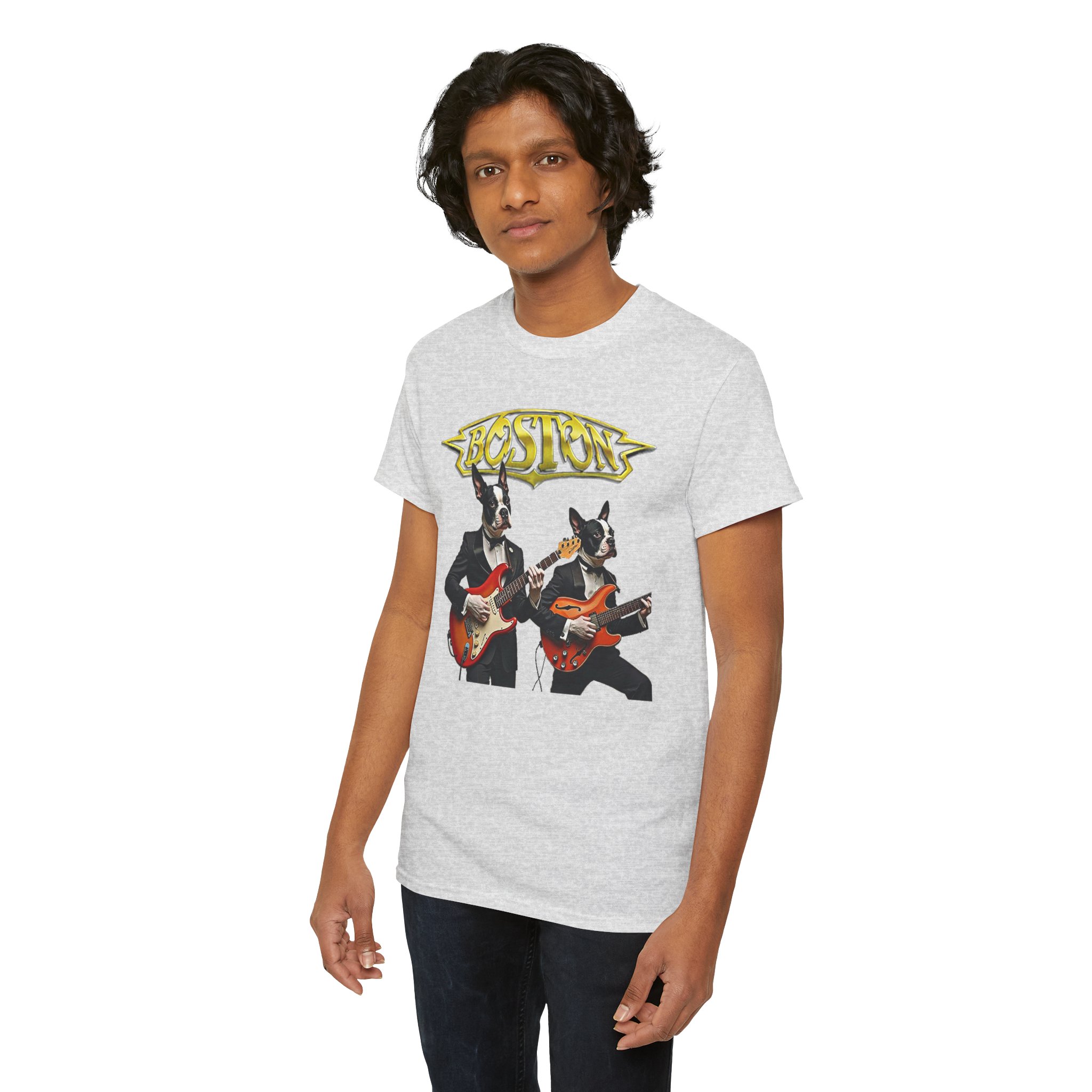 Boston Guitar Dogs Unisex T-Shirt – Vintage Band Graphic Tee - Image 63