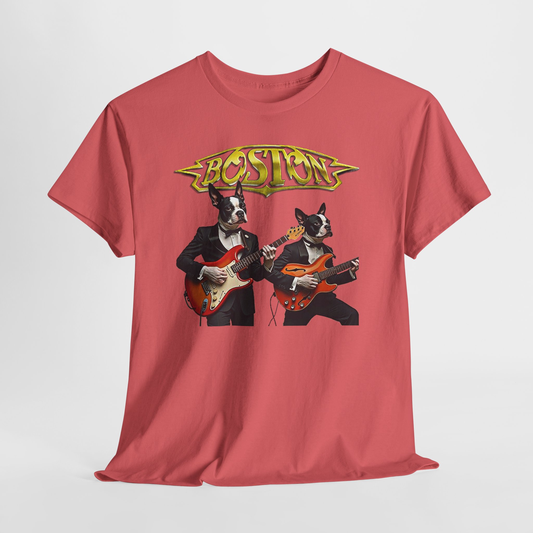 Boston Guitar Dogs Unisex T-Shirt – Vintage Band Graphic Tee - Image 18
