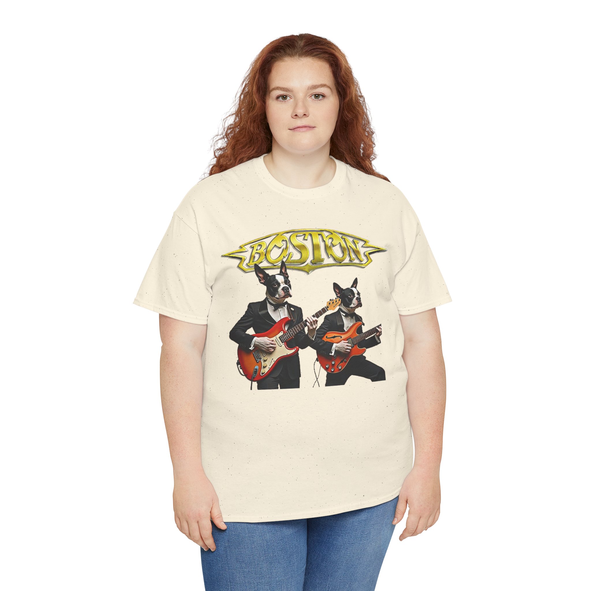 Boston Guitar Dogs Unisex T-Shirt – Vintage Band Graphic Tee - Image 6