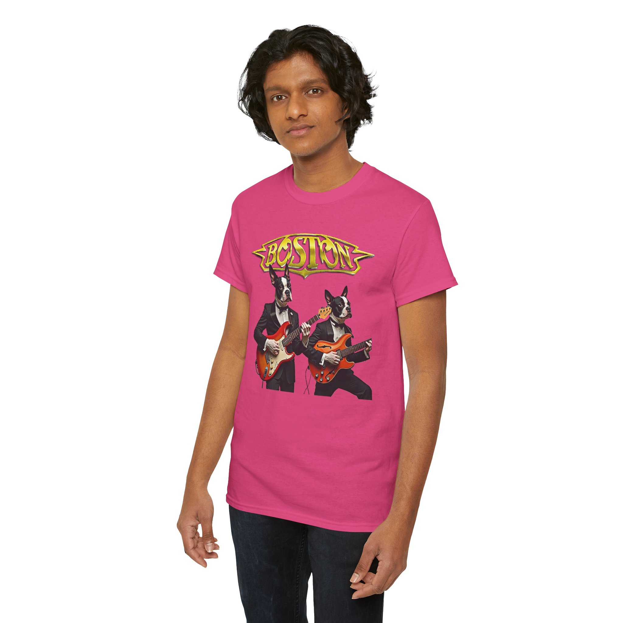 Boston Guitar Dogs Unisex T-Shirt – Vintage Band Graphic Tee - Image 39