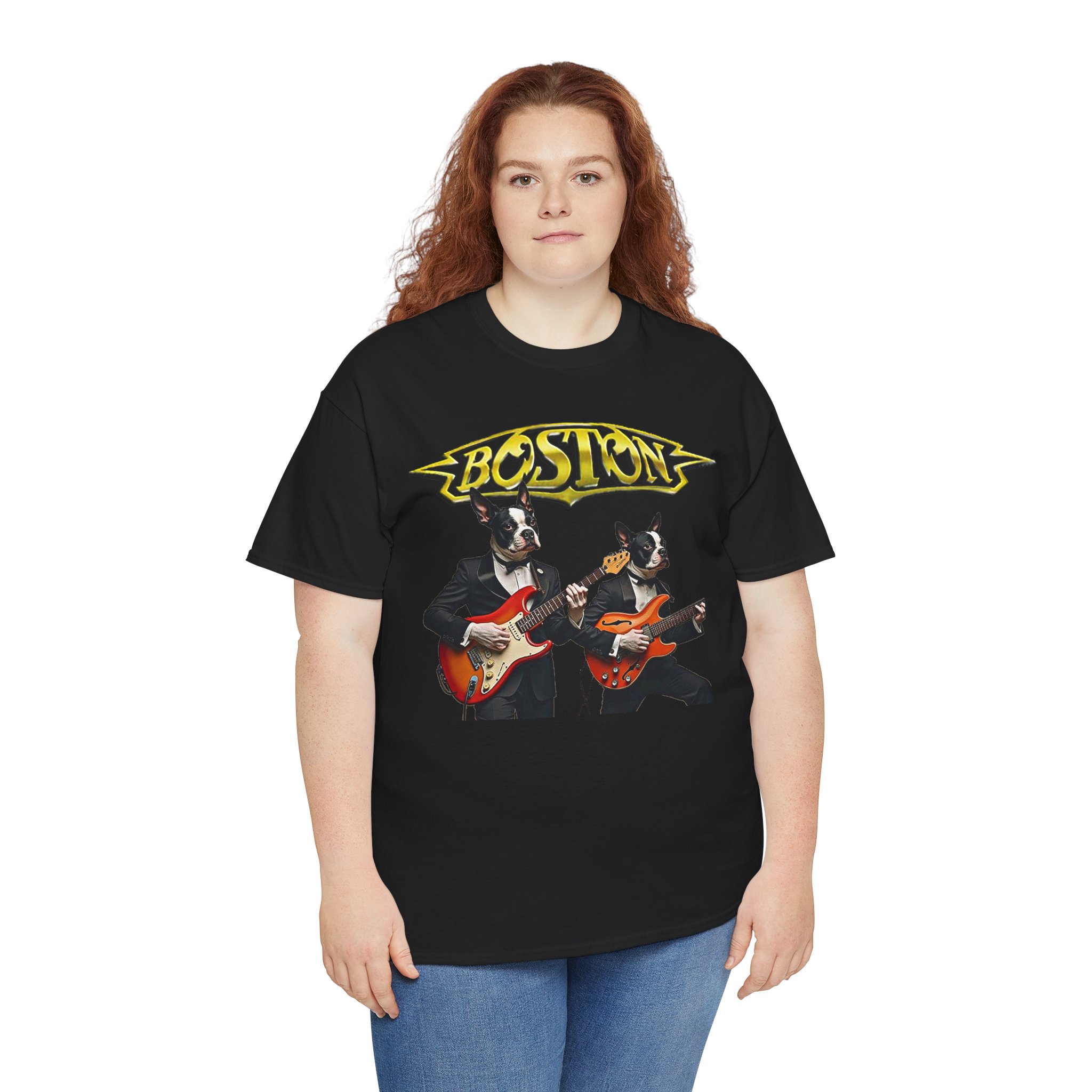 Boston Guitar Dogs Unisex T-Shirt – Vintage Band Graphic Tee - Image 14