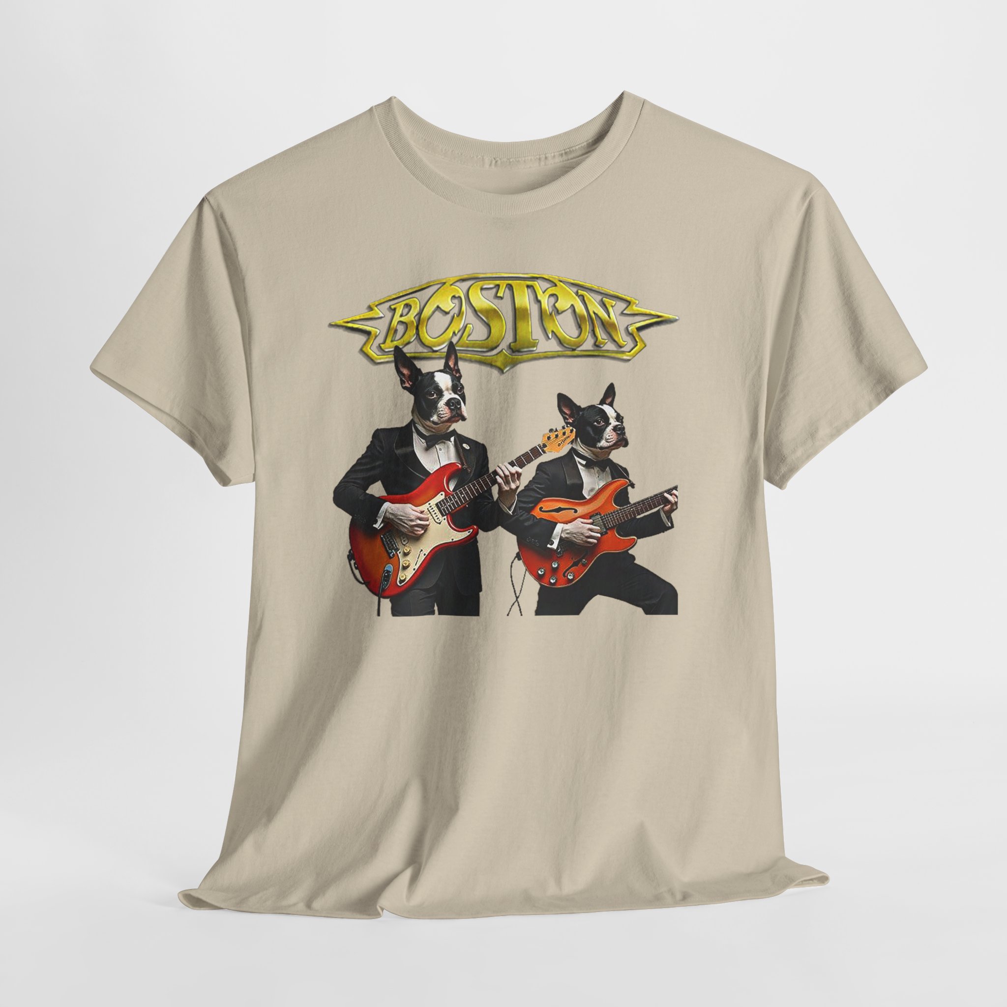Boston Guitar Dogs Unisex T-Shirt – Vintage Band Graphic Tee - Image 26