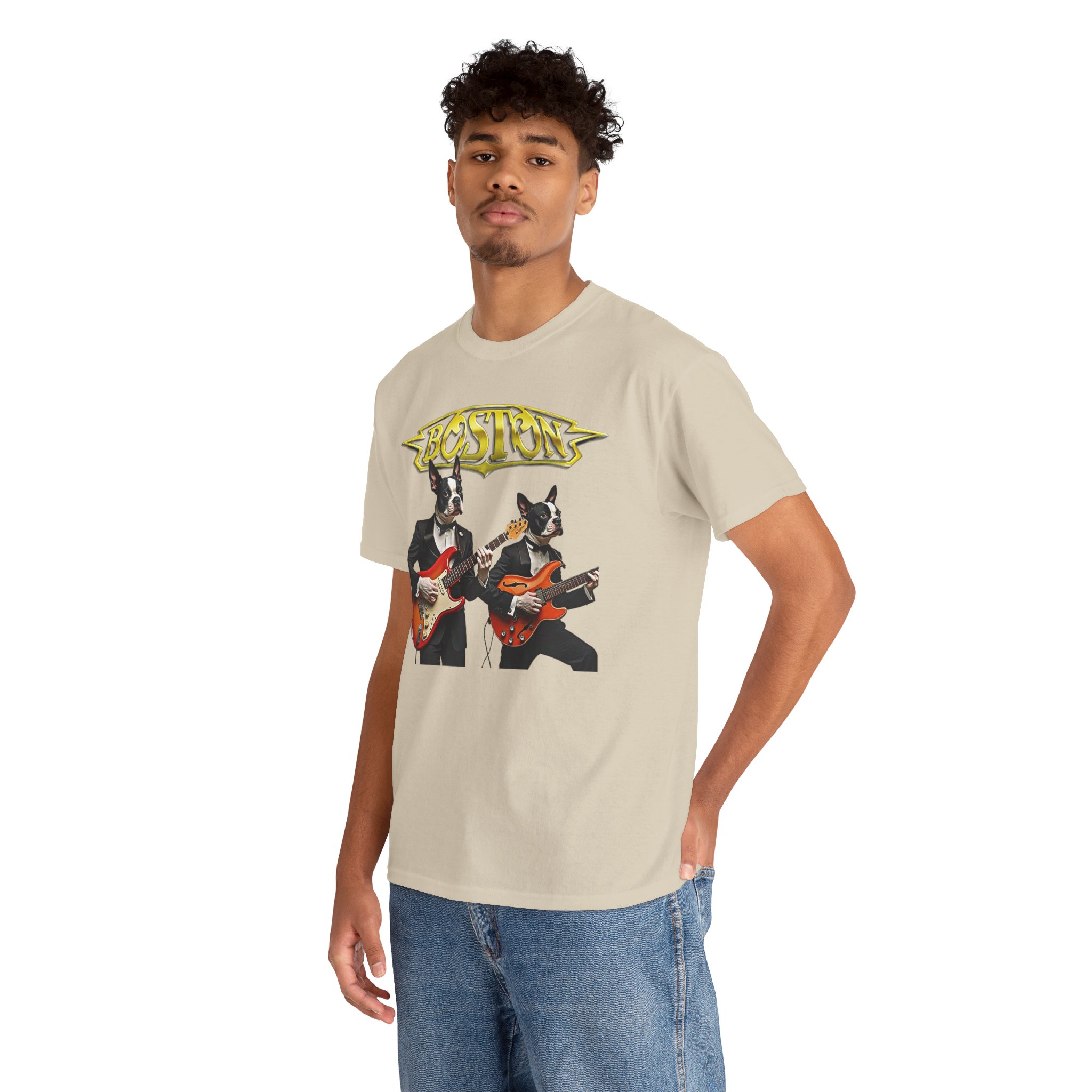Boston Guitar Dogs Unisex T-Shirt – Vintage Band Graphic Tee - Image 29