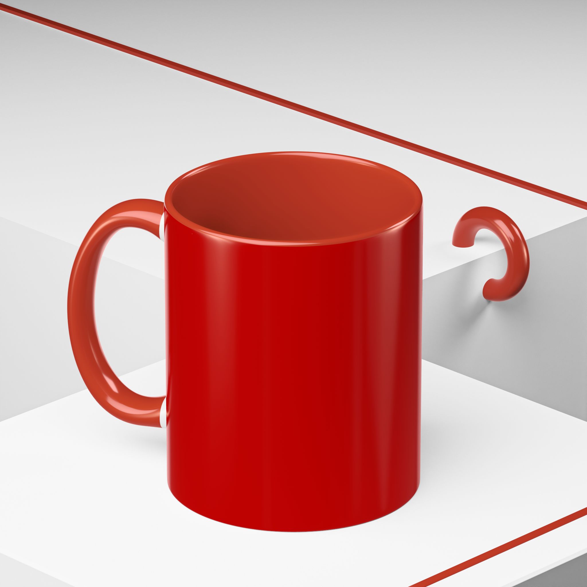 Boston Rock Dogs Acccent Mug — Coffee Cup for Music and Dog Lovers - (Red) - Image 12